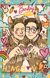 half body colored sketch