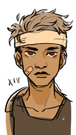 headshot colored sketch